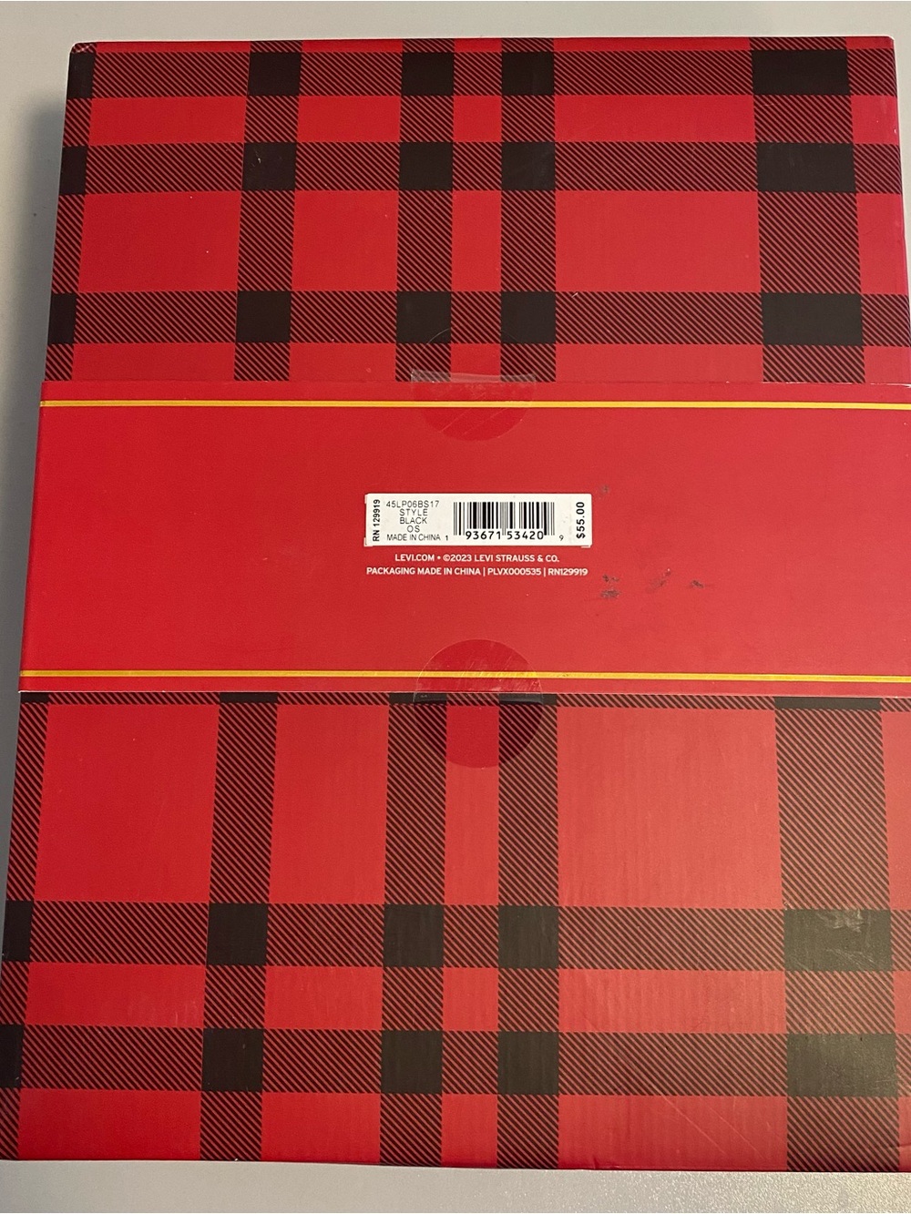 NWT Levi's Men's Beanie and Scarf Winter Gift Set Black OS - Picture 3 of 6